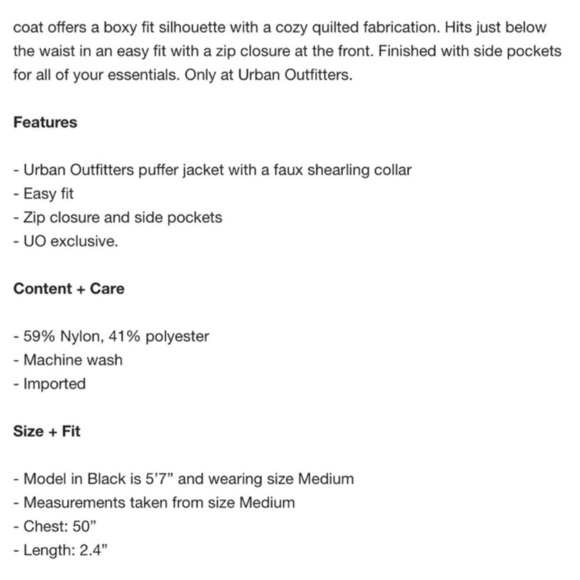 Urban Outfitters Neon Pink Duckie Faux Shearling Women Small Puffer Jacket NEW - Picture 11 of 16